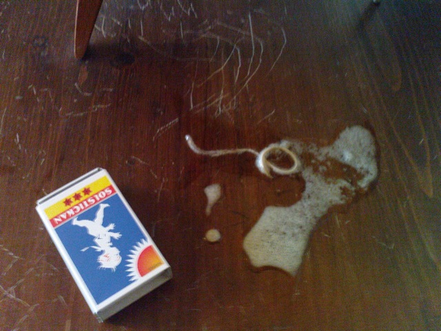 tecken på mask i magen
