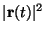 $\vert\mathbf{r}(t)\vert^2$