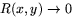 $R(x,y)\rightarrow 0$