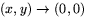 $(x,y)\rightarrow(0,0)$