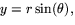 $y=r\sin(\theta),$