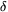 $\delta$