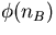 $\phi(n_{B})$