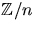 $\mathbb Z/n$