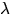 $\lambda$