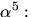 $\alpha^{5}:$