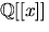 $\mathbb Q[[x]]$