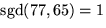 $\mbox{sgd}(77,65)=1$
