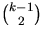 ${k-1\choose 2}$