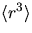 $\langle r^{3}\rangle$