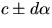 $c\pm d\alpha$