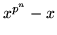 $x^{p^{n}}-x$
