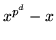 $x^{p^{d}}-x$