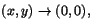 $(x,y)\rightarrow (0,0),$