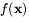 $f(\mathbf x)$
