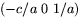 $(-c/a\,\,0\,\,1/a)$