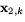 $\mathbf x_{2,k}$