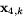 $\mathbf x_{4,k}$