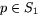 $p\in S_{1}$
