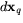 $d\mathbf x_{q}$