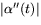 $\vert\alpha''(t)\vert$