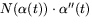 $N(\alpha(t))\cdot \alpha''(t)$