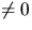 $\not=0$