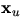 $\mathbf x_{u}$