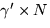 $\gamma'\times
 N$