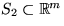 $S_{2}\subset\mathbb R^{m}$