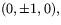 $(0,\pm 1,0),$