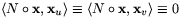 $\langle N\circ \mathbf x,\mathbf x_{u}\rangle \equiv \langle N\circ
 \mathbf x,\mathbf x_{v}\rangle \equiv 0$