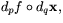 $d_{p}f\circ d_{q}\mathbf
 x,$