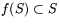 $f(S)\subset S$