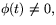 $\phi(t)\not=0,$