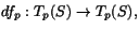$df_{p}:T_{p}(S)\rightarrow T_{p}(S),$