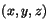 $(x,y,z)$