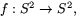$f:S^{2}\rightarrow S^{2},$