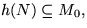 $h(N)\subseteq M_{0},$