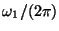 $\omega_1/(2\pi)$