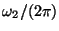 $\omega_2/(2\pi)$