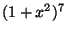 $ (1+x^2)^7$