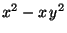 $ x^2-x y^2$