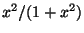 $ x^2/(1+x^2)$