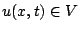 $ u(x,t) \in V$