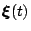 $ \mathchoice{\hbox{\boldmath $\displaystyle \xi$}}
{\hbox{\boldmath $\textstyle...
...x{\boldmath $\scriptstyle \xi$}}
{\hbox{\boldmath $\scriptscriptstyle \xi$}}(t)$