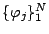 $ \{ \varphi_j \}_1^N$